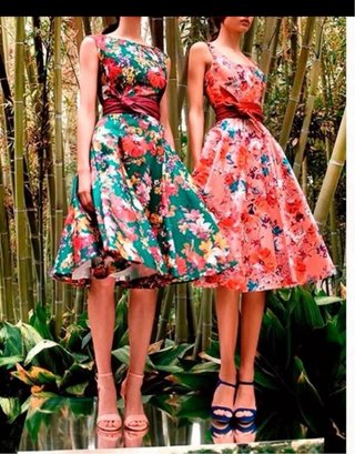 Vestido Etxart & Panno verde estampado floral
