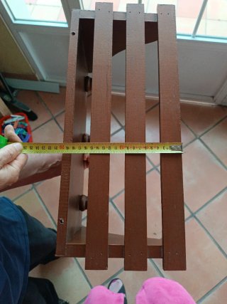 Perchero de madera con 3 ganchos