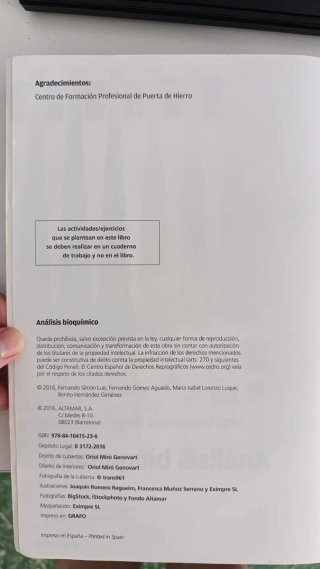 Análisis Bioquímico