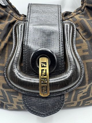 Bolso Fendi Mamma Forever Marrón/Negro