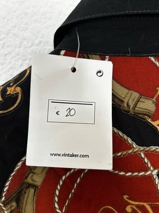 Camisa Vintage Albella Marrón Estampada XL