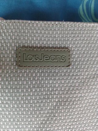 Bolso tipo bandolera Lois verde y blanco