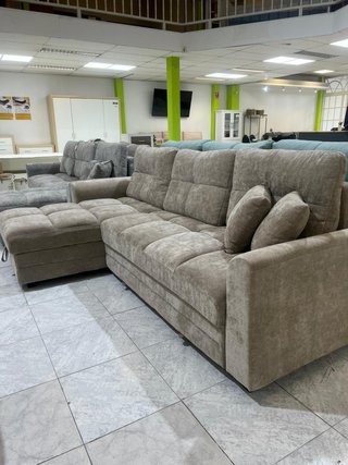 Sofá Cama Chaise Longue Gris