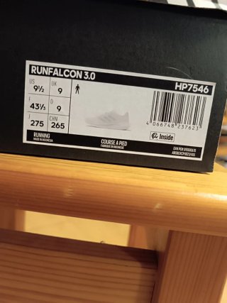 Adidas Runfalcon 3.0- Talla 43, blancas