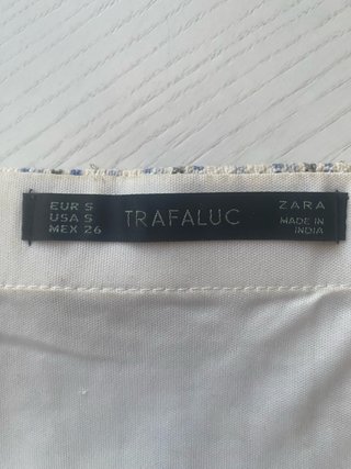 Falda Zara Trafaluc lentejuelas rayas