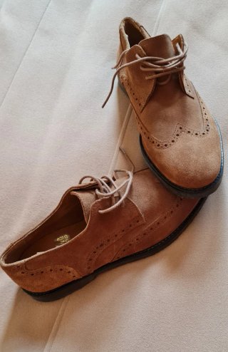 Zapatos Ante Camel Talla 40
