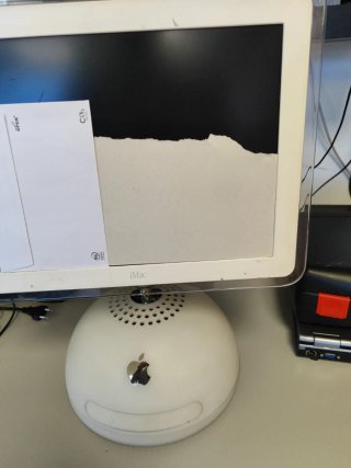 Imac G4 PowerPC Lamparita Apple Blanco