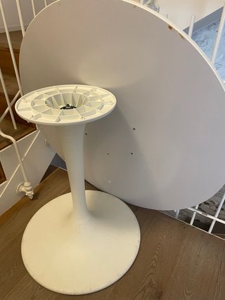 Mesa redonda blanca Ikea