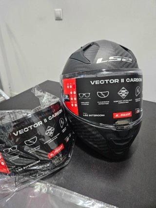 Casco Moto LS2 Vector II Carbono Talla S