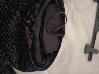 Vestido fiesta una manga hombrera negro plateado