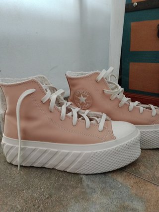 Chuck Taylor All Star lift 2X cozy tones hi beige