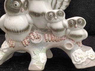Figura de porcelana Tengra Mamá Búho
