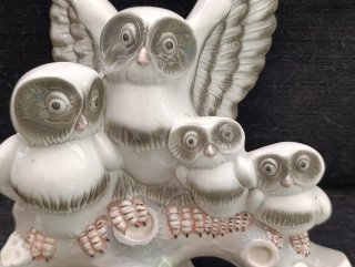 Figura de porcelana Tengra Mamá Búho