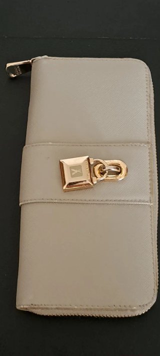 Portafoglio Patrizia Pepe Pelle Grigio/ azzurro
