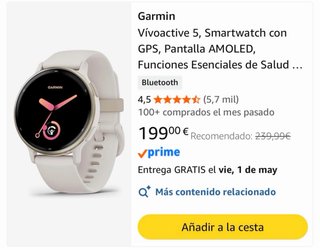 Garmin Vívoactive 5 Violeta Nuevo