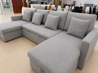 sofá cama doble chaiselongue + arcon 285cm