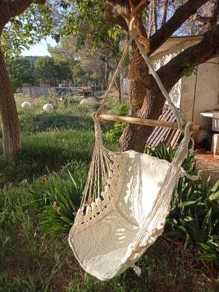 Silla colgante de jardín