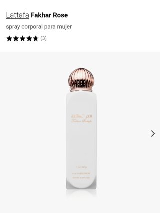 Lattafa Fakhar Rose Spray Corporal Mujer
