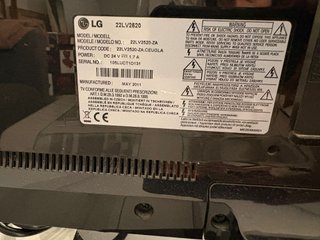 Televisor LG 22 Negro