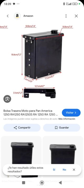 Bolsa trasera moto negra