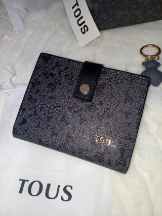 Cartera Tous Negra y Dorada