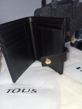 Cartera Tous Negra y Dorada