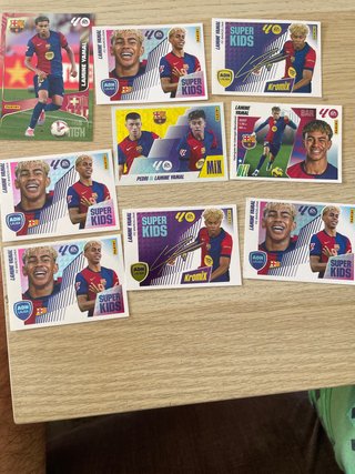 Lote cromos Lamine Yamal FC Barcelona