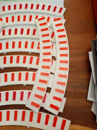 Scalextric Lote 12 pianos bordes curva estándar