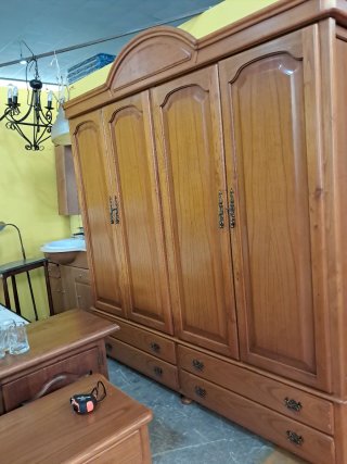 Armario 4 puertas madera pino