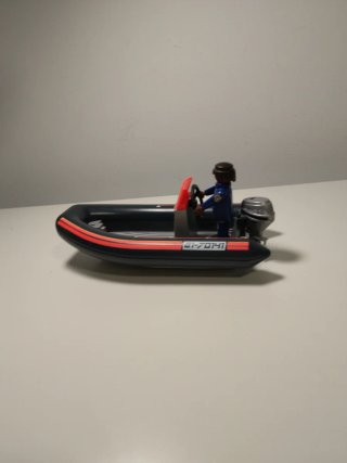 Playmobil Ladrón con Coche y Barco