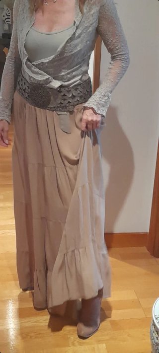 Falda# Rociera #Camino# Feria#y blusa con volantes