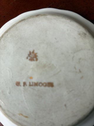 Platillo Antiguo Porcelana G.P. Limoges 2924-1932