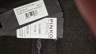 Pantalones Pinko negros con perlas