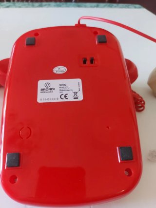 Telefono Fisso Brondi Sirio Rosso Vintage