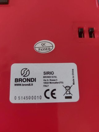 Telefono Fisso Brondi Sirio Rosso Vintage