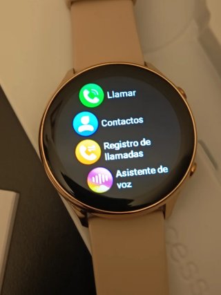 Smartwatch Redondo Dorado