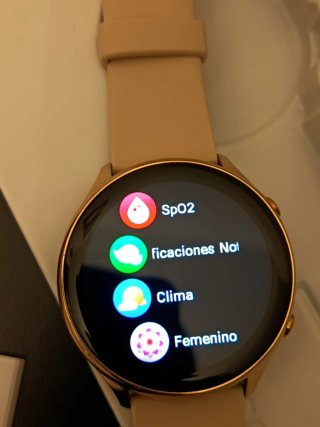 Smartwatch Redondo Dorado