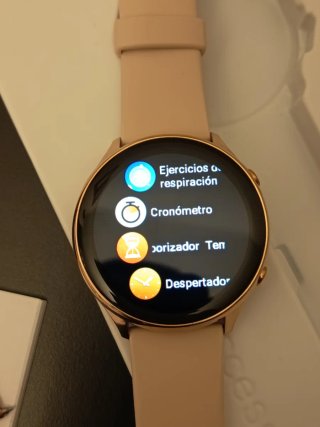 Smartwatch Redondo Dorado