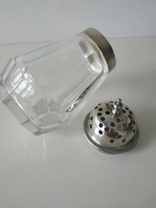 Dispensador vintage cristal y metal