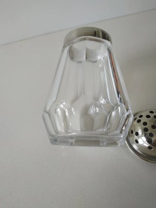 Dispensador vintage cristal y metal