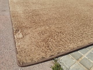 Alfombra grande beige 298x198 cm