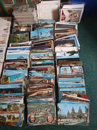 Lote 1250 Postales Variadas: Ciudades y Países