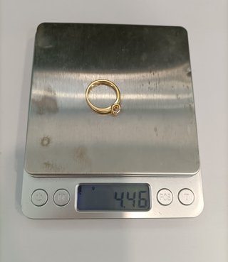 Anillo Solitario Oro 18k- 4,46gr