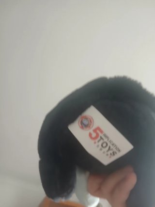 Peluche gato negro kawaii con pez