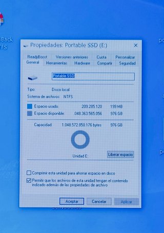 SSD M.2 Portátil 1TB Tipo-C