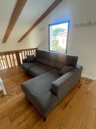 Sofá Chaise Longue Kenay Home Gris