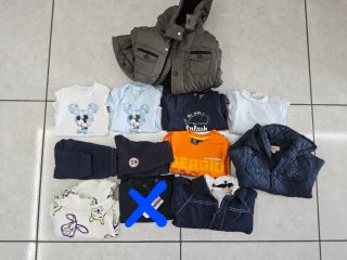 Lotto vestiti 9 mesi 74 cm