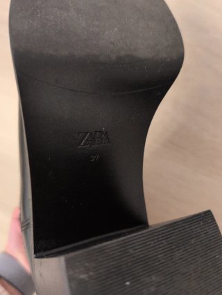 Botines Zara Tacón Negro