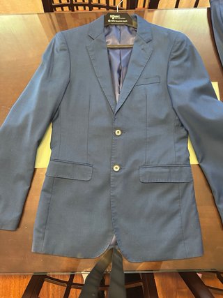Traje adolescente azul