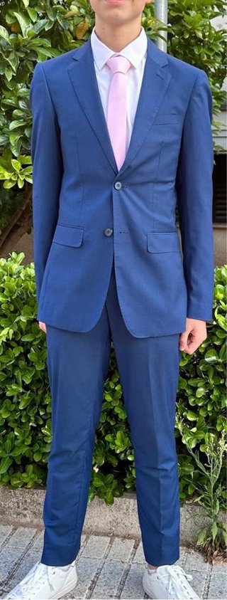 Traje adolescente azul
